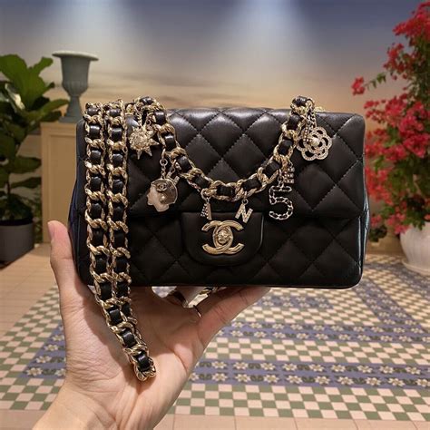 chanel bag with coco 5 charms|coco chanel bags outlet.